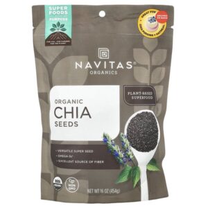 органические семена чиа, 454 г (16 унций) — Navitas Organics