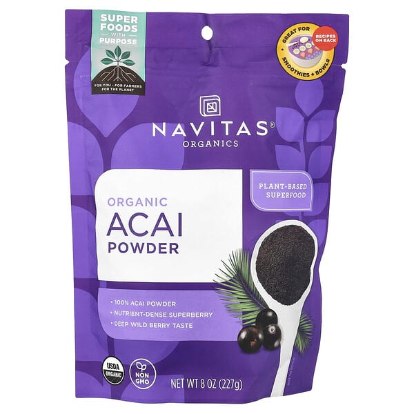 nav00037_v_25.jpg Органический порошок асаи, 227 г — Navitas Organics