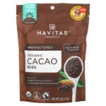 органические ядра какао-боба, без подсластителей, 227 г (8 унций) — Navitas Organics
