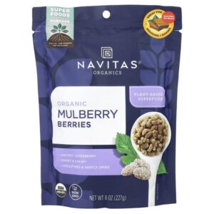 Органические ягоды шелковицы, 227 г (8 унций) — Navitas Organics