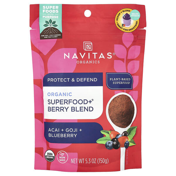 nav02251_v_9.jpg Органическая ягодная смесь Superfood +®, 150 г (5,3 унции) — Navitas Organics