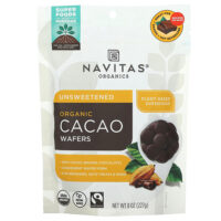 Органические какао-вафли, несладкие, 227 г (8 унций) — Navitas Organics