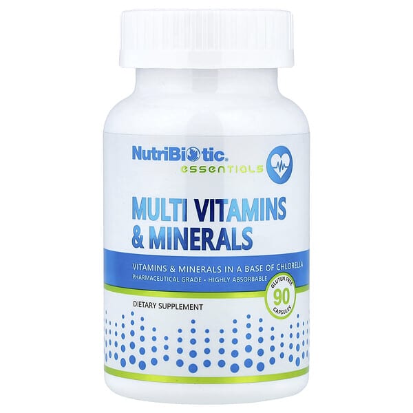 nbc00120_v_24.jpg Essentials, мультивитамины и минералы, 90 капсул — NutriBiotic