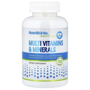 Essentials, мультивитамины и минералы, 180 капсул — NutriBiotic
