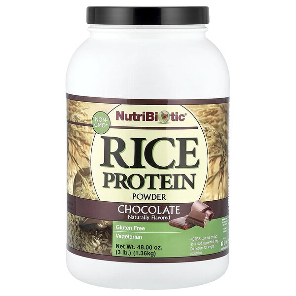 nbc00161_v_24.jpg Порошок из рисового протеина, шоколад, 1,36 кг (3 фунта) — NutriBiotic