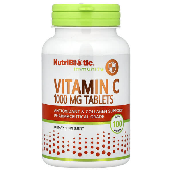 nbc00280_v_25.jpg витамин C, 1000 мг, 100 веганских таблеток — NutriBiotic