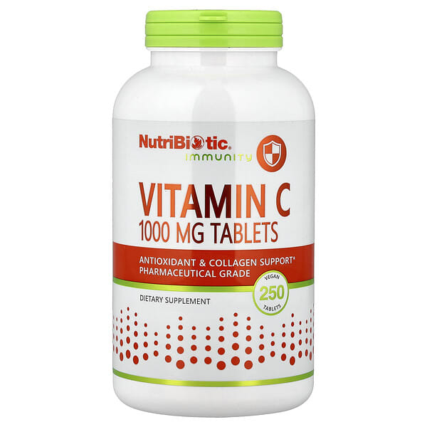 nbc00281_v_24.jpg Immunity, витамин C, 1000 мг, 250 веганских таблеток — NutriBiotic