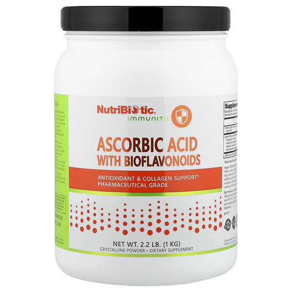 nbc00302_v_24.jpg Immunity, аскорбиновая кислота с биофлавоноидами, 1 кг (2,2 фунта) — NutriBiotic