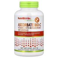 Immunity, Ascorbate Bio-C, витамин C с биофлавоноидами и минералами в порошке, 227 г (8 унций) — NutriBiotic