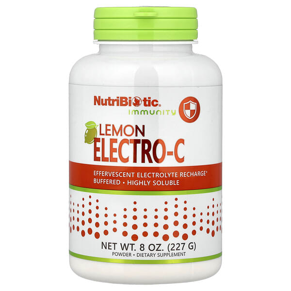 nbc00555_v_25.jpg Immunity, Electro-C с лимоном, в порошке, 227 г (8 унций) — NutriBiotic