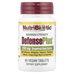 DefensePlus, максимальная сила, 45 веганских таблеток — NutriBiotic