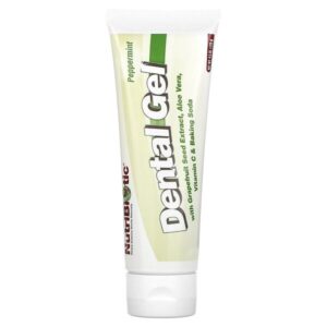 Гель для зубов, Перечная мята, 4,5 унции (128 г) — NutriBiotic
