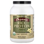 Сырой натуральный рисовый белок с ванилью, 3 фунта (1.36 кг) — NutriBiotic