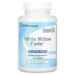 White Willow Forte, белая ива, 120 капсул — Nutra BioGenesis
