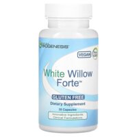 White Willow Forte, белая ива, 30 капсул — Nutra BioGenesis