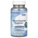 Akkermansia Postbiotic, аккермансия, 100 мг (10 млрд КОЕ), 30 вегетарианских капсул — Nutra BioGenesis