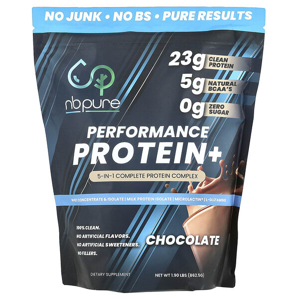 nbp03052_v_2.jpg Performance Protein +, шоколад, 862,5 г (1,9 фунта) — NB Pure