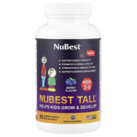 Tall®, добавка для детей от 2 до 9 лет, с ягодным вкусом, 90 жевательных таблеток — NuBest