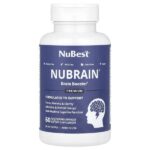 Nubrain, добавка для мозга, 60 вегетарианских капсул — NuBest