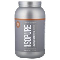 IsoPure, Белковый порошок, Низкоуглеводный, Шоколад и арахисовое масло, 3 фунта (1,36 кг) — Isopure