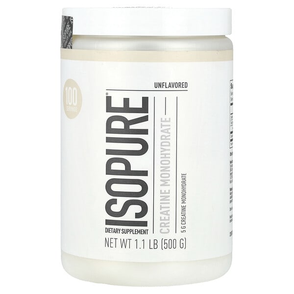 nbt02528_v_52.jpg Моногидрат креатина, без добавок, 500 г (1,1 фунта) — Isopure