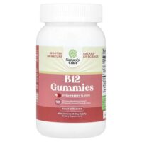 B12 жевательные мармеладки, клубника, 60 жевательных таблеток — Nature's Craft