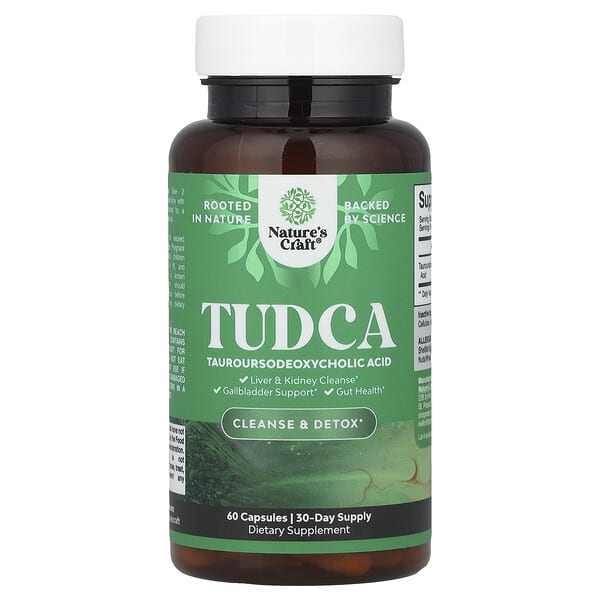 nca38621_v_24.jpg TUDCA, 60 капсул (250 мг на капсулу) — Nature's Craft