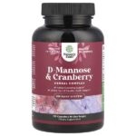 D-манноза и клюква, 120 капсул — Nature's Craft