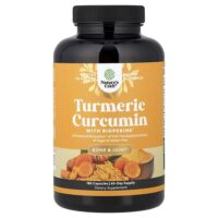 куркумин из куркумы с BioPerine®, 180 капсул — Nature's Craft