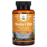 метил B12, со вкусом вишни, 1000 мкг, 90 жевательных таблеток — Nature's Craft