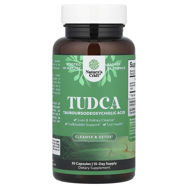 nca63919_v_8.jpg TUDCA, 30 капсул (250 мг в 1 капсуле) — Nature's Craft