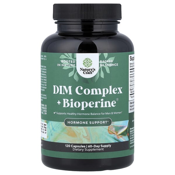 nca63964_v_32.jpg комплекс DIM + Bioperine®, 120 капсул — Nature's Craft