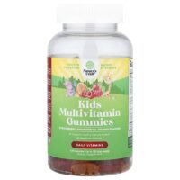 детские жевательные мультивитамины, со вкусом клубники, малины и апельсина, 120 жевательных таблеток — Nature's Craft