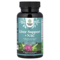 NAC для поддержки печени с экстрактом расторопши, 60 капсул — Nature's Craft