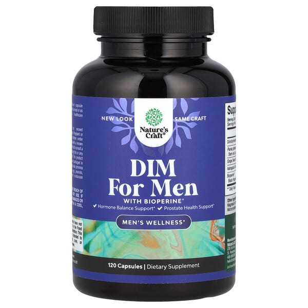 nca94775_v_8.jpg DIM для мужчин с BioPerine®, 120 капсул — Nature's Craft