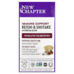 Immune Support, смесь грибов рейши и шиитаке, 120 веганских капсул — New Chapter