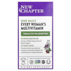 One Daily Every Woman's, мультивитамины, 96 вегетарианских таблеток — New Chapter