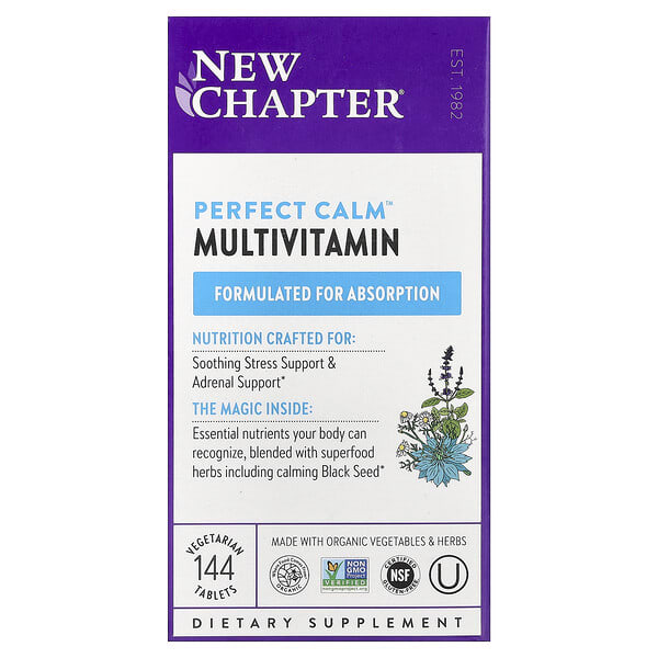ncr00338_v_105.jpg Perfect Calm™, мультивитамины, 144 вегетарианские таблетки — New Chapter