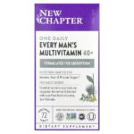 40+ Every Man's One Daily Multi, мультивитамины для мужчин, 72 растительные таблетки — New Chapter