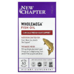 Рыбий жир Wholemega, 60 мягких таблеток — New Chapter