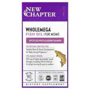 Wholemega, рыбий жир для здоровья мам, 90 мягких таблеток — New Chapter