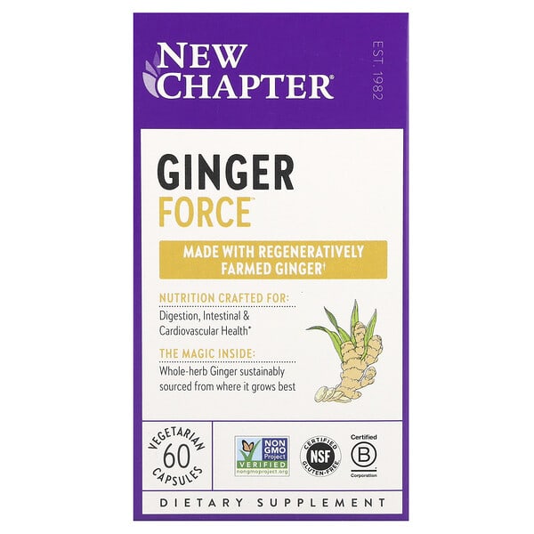 ncr90043_v_91.jpg Ginger Force™, 60 вегетарианских капсул — New Chapter