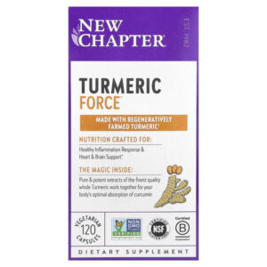 Turmeric Force, 120 вегетарианских капсул — New Chapter
