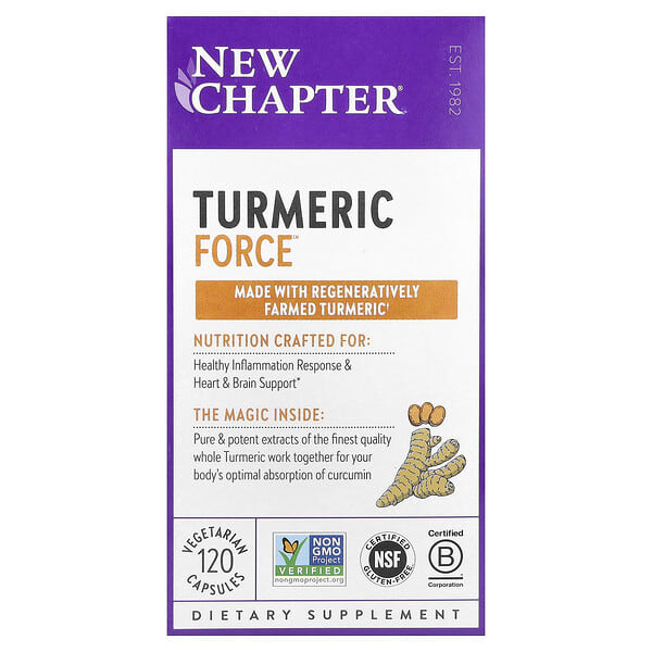 ncr90045_v_93.jpg Turmeric Force, 120 вегетарианских капсул — New Chapter