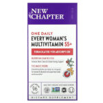 55+ Every Woman's One Daily, витаминный комплекс на основе цельных продуктов для женщин старше 55 лет, 96 вегетарианских таблеток — New Chapter