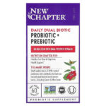 Daily Dual Biotic, пробиотик и пребиотик, 60 веганских капсул — New Chapter