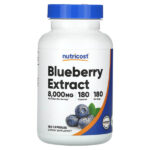 Экстракт голубики, 160 мг, 180 капсул — Nutricost
