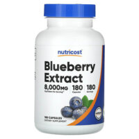 Экстракт голубики, 160 мг, 180 капсул — Nutricost