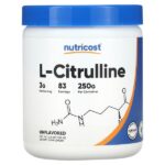 L-цитруллин, без вкусовых добавок, 250 г (8,8 унции) — Nutricost