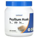 Шелуха семян подорожника, без добавок, 454 г (16,2 унции) — Nutricost
